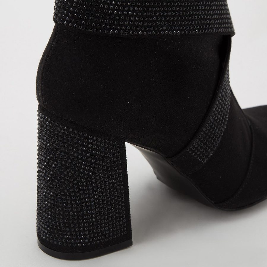 BOTIN NEGRO CON TACON GRUESO Y MEDIO | Carmen Steffens Panamá