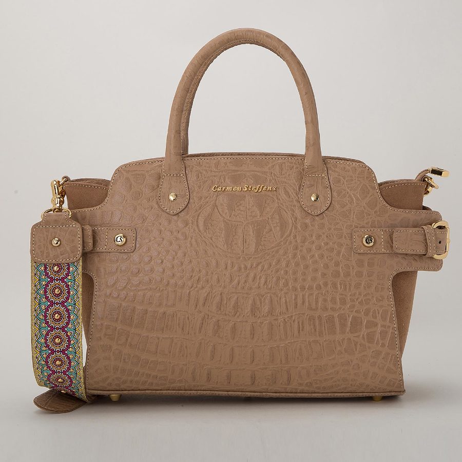 Handbag With Printed Handle Carmen Steffens Usa Handbag With Printed Handle