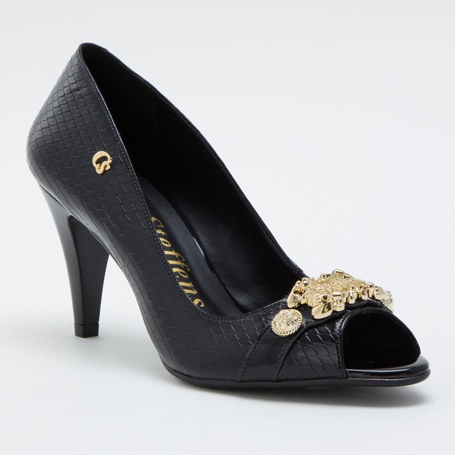 SAPATO ALTO DE PONTA ABERTA | Carmen Steffens