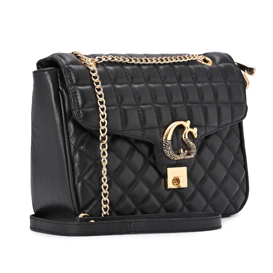Quilted Black Bag