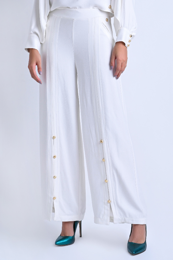Pantalón con botones dorados al frente | Limonada México