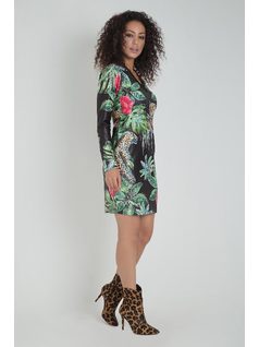 vestido basico estampado