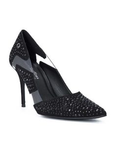 HIGH HEEL PUMP SHOES WITH APPLIQUE front