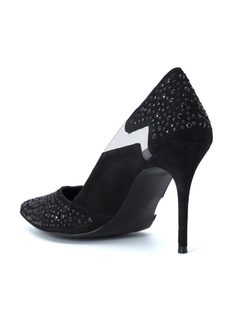 HIGH HEEL PUMP SHOES WITH APPLIQUE back