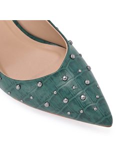 Green Pump with Studs