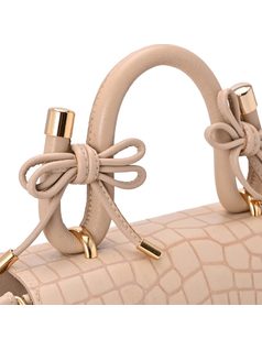 Croc Bag with bow and chain