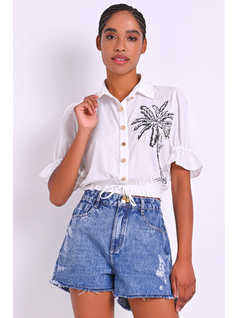 Camisa cropped front
