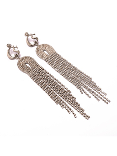 AROS PLATEADOS CON CRISTALES CARMEN STEFFENS ALTO VERANO 2023 front