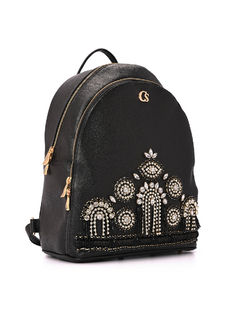 MOCHILA COM ENFEITES E BRILHANTES front