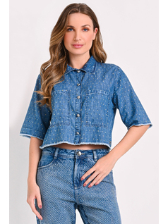 CAMISA CROPPED  SHINE front