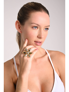 ANILLO DORADO FLOWER front